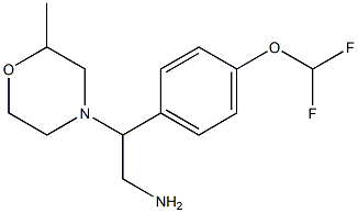 2-[4-(difluoromethoxy)phenyl]-2-(2-methylmorpholin-4-yl)ethanamine Struktur