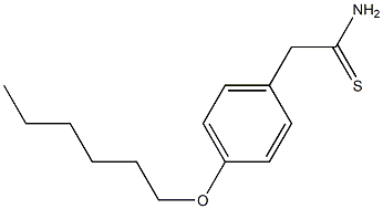 2-[4-(hexyloxy)phenyl]ethanethioamide Struktur