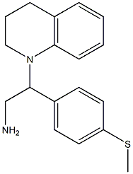 2-[4-(methylsulfanyl)phenyl]-2-(1,2,3,4-tetrahydroquinolin-1-yl)ethan-1-amine Struktur