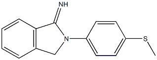 2-[4-(methylsulfanyl)phenyl]-2,3-dihydro-1H-isoindol-1-imine Struktur