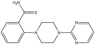 2-[4-(pyrimidin-2-yl)piperazin-1-yl]benzene-1-carbothioamide Struktur