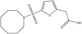 2-[5-(azocane-1-sulfonyl)thiophen-2-yl]acetic acid Struktur