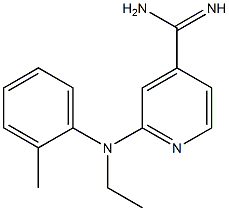 2-[ethyl(2-methylphenyl)amino]pyridine-4-carboximidamide Struktur