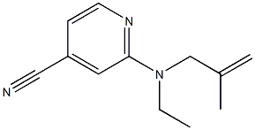 2-[ethyl(2-methylprop-2-enyl)amino]isonicotinonitrile Struktur