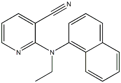 2-[ethyl(naphthalen-1-yl)amino]pyridine-3-carbonitrile Struktur