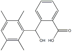 2-[hydroxy(2,3,5,6-tetramethylphenyl)methyl]benzoic acid Struktur