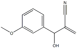 2-[hydroxy(3-methoxyphenyl)methyl]prop-2-enenitrile Struktur