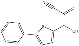 2-[hydroxy(5-phenylthiophen-2-yl)methyl]prop-2-enenitrile Struktur