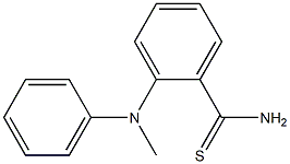 2-[methyl(phenyl)amino]benzene-1-carbothioamide Struktur