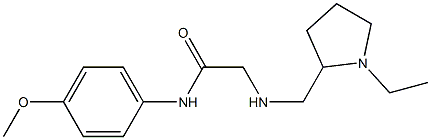 2-{[(1-ethylpyrrolidin-2-yl)methyl]amino}-N-(4-methoxyphenyl)acetamide Struktur