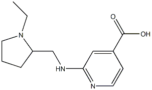 2-{[(1-ethylpyrrolidin-2-yl)methyl]amino}pyridine-4-carboxylic acid Struktur