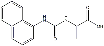 2-{[(1-naphthylamino)carbonyl]amino}propanoic acid Struktur