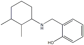 2-{[(2,3-dimethylcyclohexyl)amino]methyl}phenol Struktur