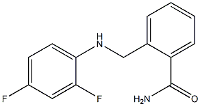 2-{[(2,4-difluorophenyl)amino]methyl}benzamide Struktur