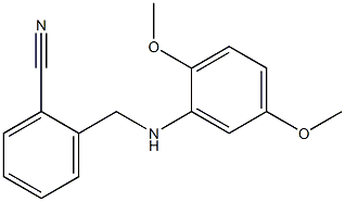 2-{[(2,5-dimethoxyphenyl)amino]methyl}benzonitrile Struktur