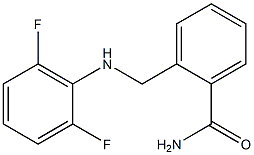 2-{[(2,6-difluorophenyl)amino]methyl}benzamide Struktur