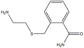 2-{[(2-aminoethyl)thio]methyl}benzamide Struktur