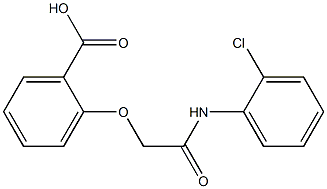 2-{[(2-chlorophenyl)carbamoyl]methoxy}benzoic acid Struktur