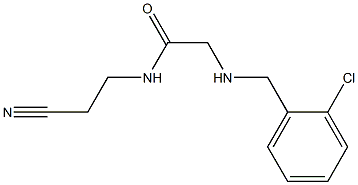 2-{[(2-chlorophenyl)methyl]amino}-N-(2-cyanoethyl)acetamide Struktur