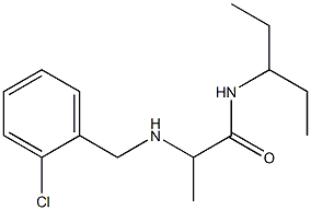 2-{[(2-chlorophenyl)methyl]amino}-N-(pentan-3-yl)propanamide Struktur