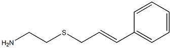 2-{[(2E)-3-phenylprop-2-enyl]thio}ethanamine Struktur