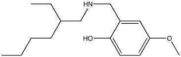 2-{[(2-ethylhexyl)amino]methyl}-4-methoxyphenol Struktur