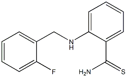 2-{[(2-fluorophenyl)methyl]amino}benzene-1-carbothioamide Struktur