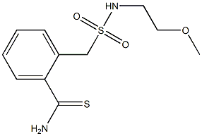 2-{[(2-methoxyethyl)sulfamoyl]methyl}benzene-1-carbothioamide Struktur