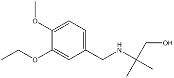 2-{[(3-ethoxy-4-methoxyphenyl)methyl]amino}-2-methylpropan-1-ol Struktur