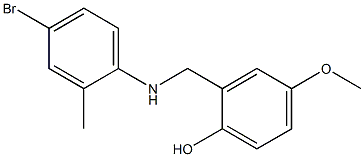 2-{[(4-bromo-2-methylphenyl)amino]methyl}-4-methoxyphenol Struktur