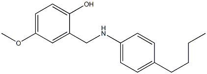 2-{[(4-butylphenyl)amino]methyl}-4-methoxyphenol Struktur