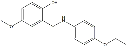 2-{[(4-ethoxyphenyl)amino]methyl}-4-methoxyphenol Struktur