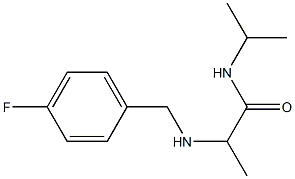 2-{[(4-fluorophenyl)methyl]amino}-N-(propan-2-yl)propanamide Struktur