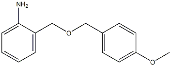 2-{[(4-methoxyphenyl)methoxy]methyl}aniline Struktur