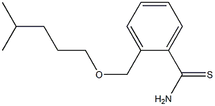 2-{[(4-methylpentyl)oxy]methyl}benzene-1-carbothioamide Struktur