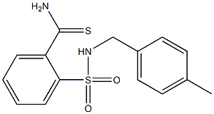 2-{[(4-methylphenyl)methyl]sulfamoyl}benzene-1-carbothioamide Struktur