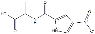 2-{[(4-nitro-1H-pyrrol-2-yl)carbonyl]amino}propanoic acid Struktur