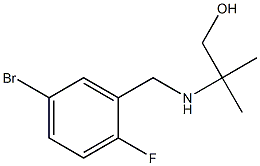 2-{[(5-bromo-2-fluorophenyl)methyl]amino}-2-methylpropan-1-ol Struktur