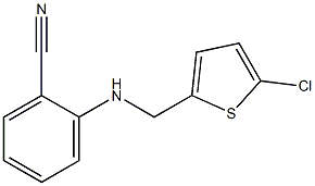 2-{[(5-chlorothiophen-2-yl)methyl]amino}benzonitrile Struktur