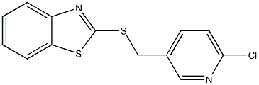 2-{[(6-chloropyridin-3-yl)methyl]sulfanyl}-1,3-benzothiazole Struktur