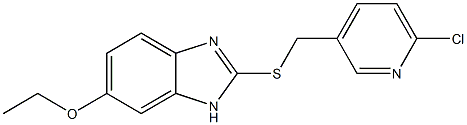 2-{[(6-chloropyridin-3-yl)methyl]sulfanyl}-6-ethoxy-1H-1,3-benzodiazole Struktur