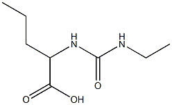 2-{[(ethylamino)carbonyl]amino}pentanoic acid Struktur