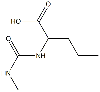 2-{[(methylamino)carbonyl]amino}pentanoic acid Struktur