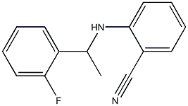 2-{[1-(2-fluorophenyl)ethyl]amino}benzonitrile Struktur