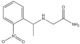 2-{[1-(2-nitrophenyl)ethyl]amino}acetamide Struktur