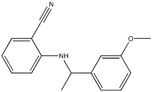 2-{[1-(3-methoxyphenyl)ethyl]amino}benzonitrile Struktur