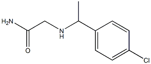 2-{[1-(4-chlorophenyl)ethyl]amino}acetamide Struktur