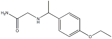 2-{[1-(4-ethoxyphenyl)ethyl]amino}acetamide Struktur