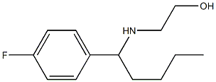 2-{[1-(4-fluorophenyl)pentyl]amino}ethan-1-ol Struktur