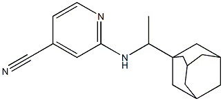 2-{[1-(adamantan-1-yl)ethyl]amino}pyridine-4-carbonitrile Struktur